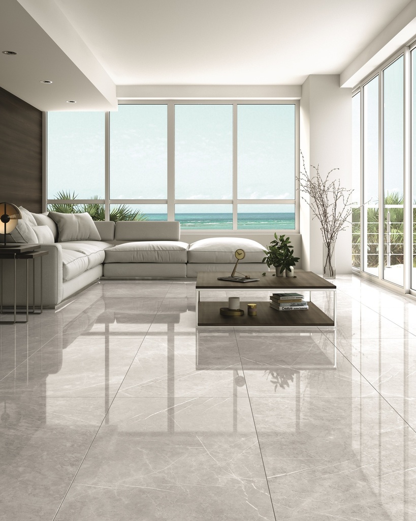 Aran Light Grey Polished 24X48