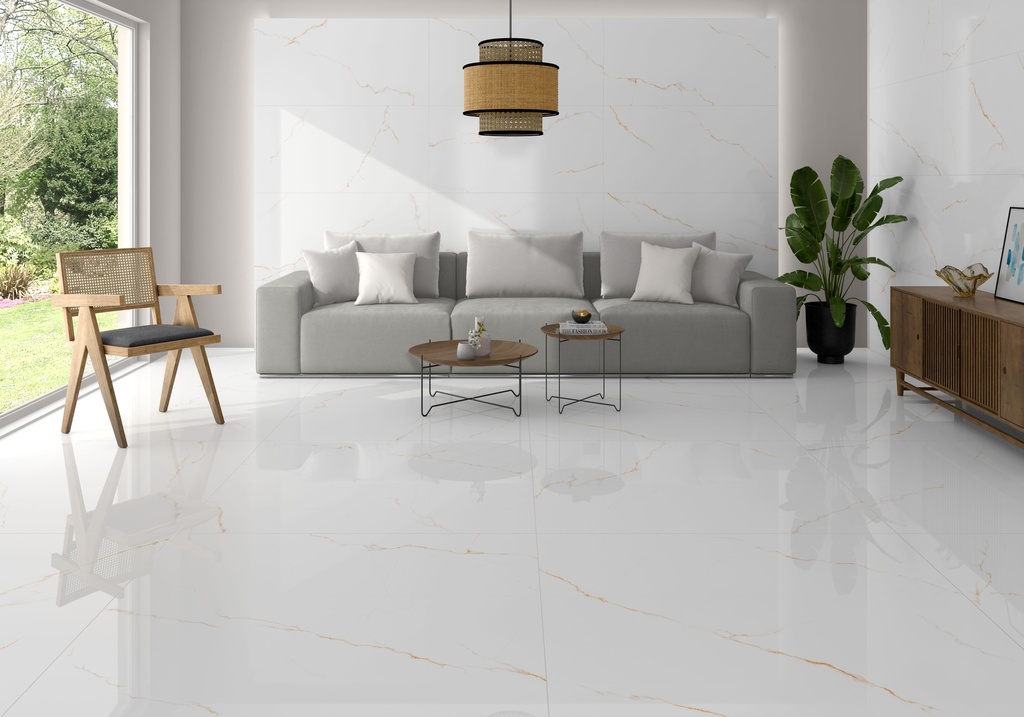 Thuile White Polished 23x47