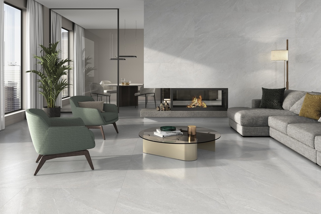 Sakhir Soft Grey Satin 40x40