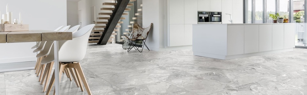 Prestige Elegant Grey Satin 24x48