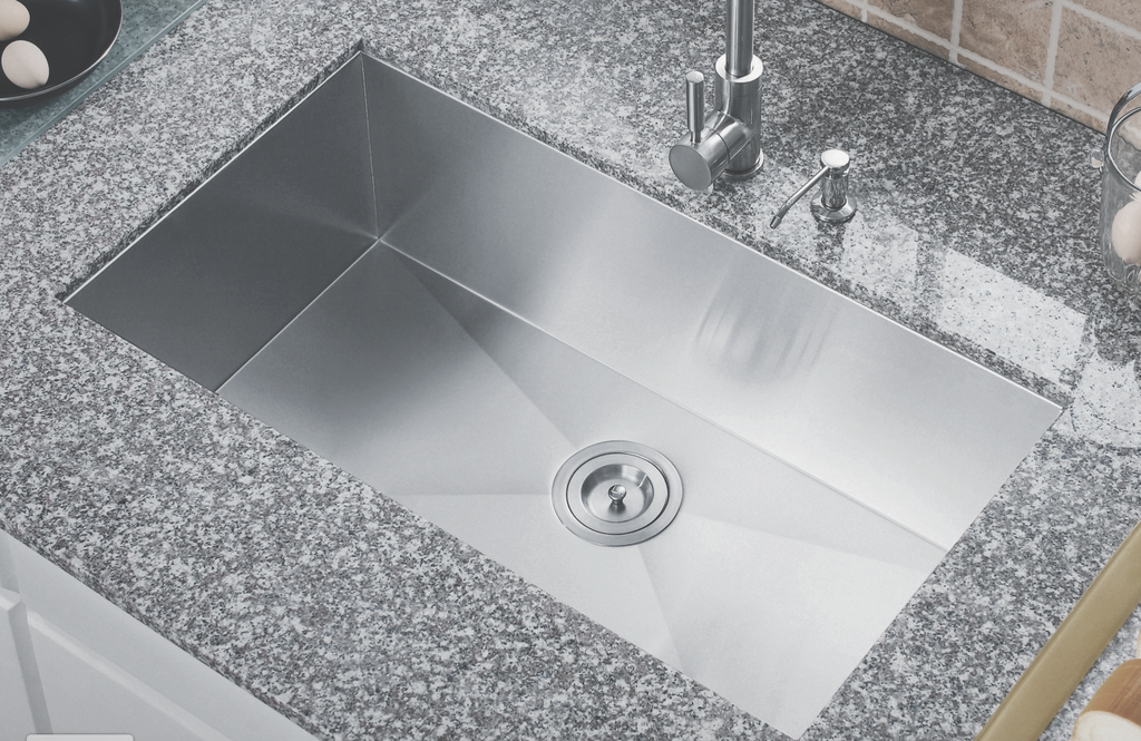 Single Bowl Kitchen Sink R10  32"x18"  9" Depth 18G  L-UZ105X