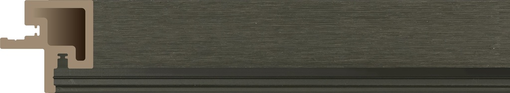WPC Xtruewall Graphite Outside Corner Trim