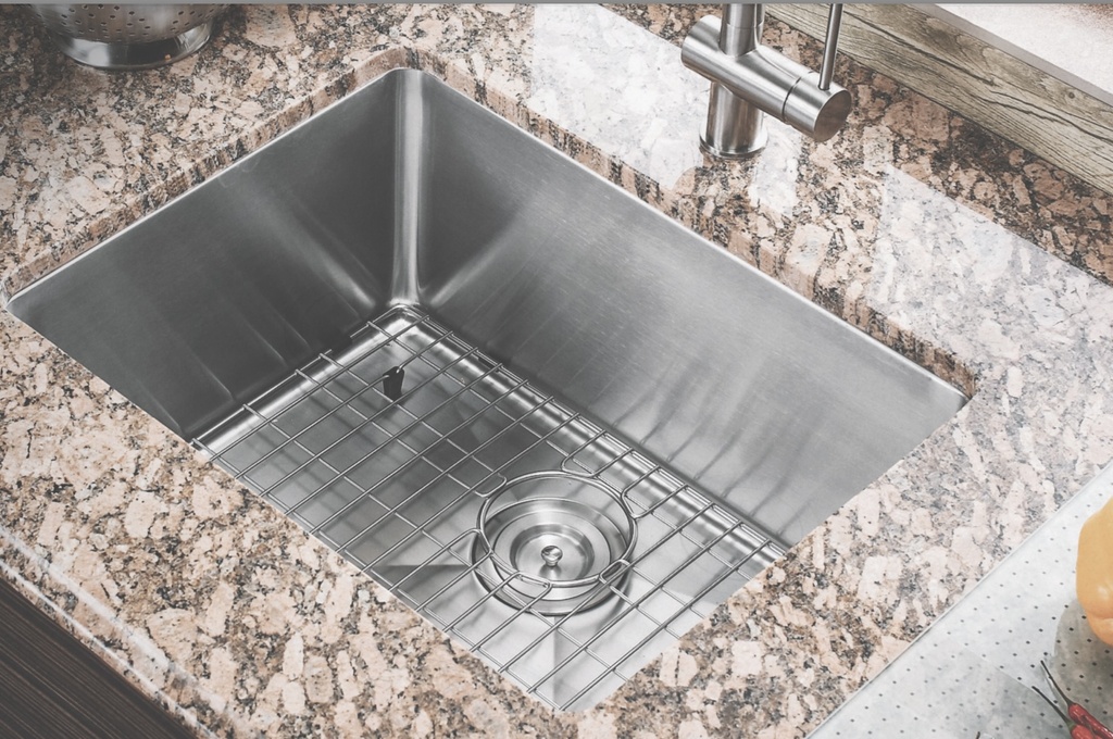 Medium Single Bowl Kitchen Sink R10  23"x18"  9" Depth  18G  L-UZ101X