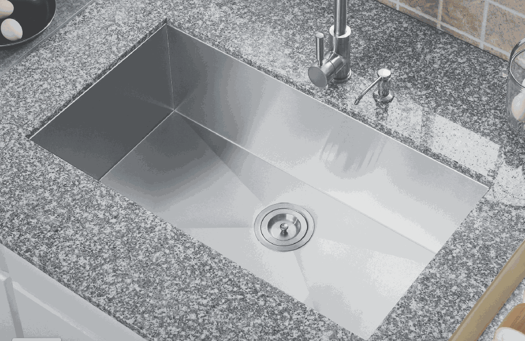 H-WS-CZ105 Single Bowl Kitchen Sink 10" Depth 16G