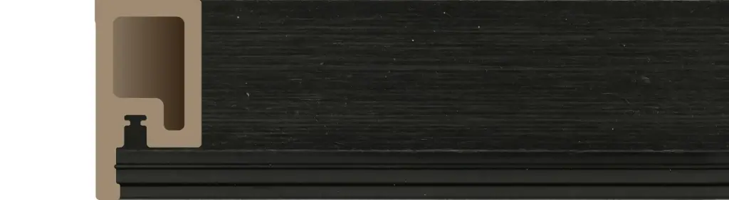 WPC Euro Xtruewall Charcoal End Trim