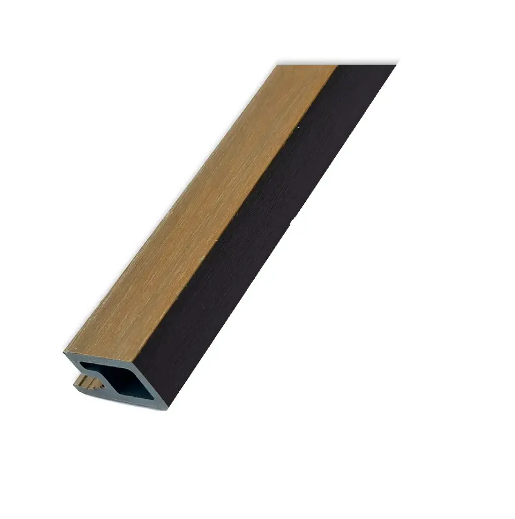 WPC Euro Xtruewall Teak End Trim