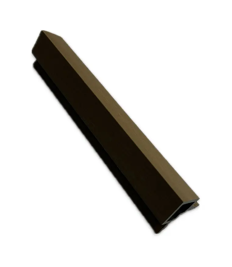 WPC Euro Xtruewall Teak Outside Corner Trim