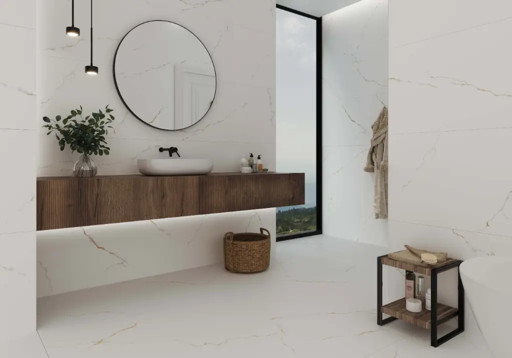 Thuile White Satin 48x48