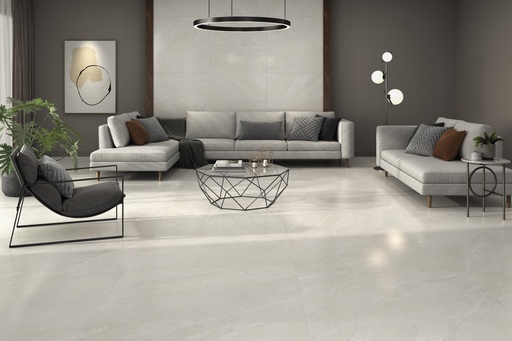 Sakhir Soft Ivory Satin 24x48