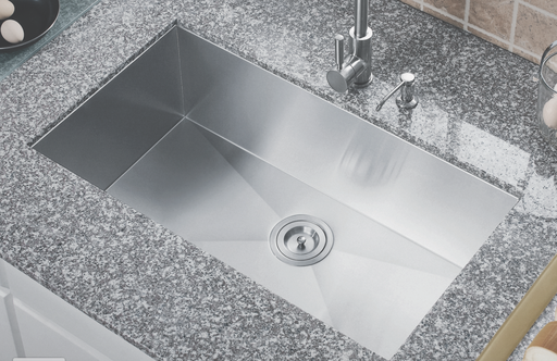 [L-UZ105X-30ZR/766021] Single Bowl Kitchen Sink  30"X18" 9" Depth 18G  L-UZ105X-30ZR