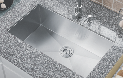 [L-CZ105X-30ZR/101962] Single Bowl Kitchen Sink  30"x18" 10" Depth 16G L-CZ105X-30ZR