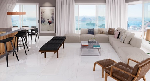 Lumina White Satin 23x47