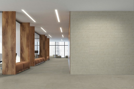 Evelyn Lux Cream Rect 16x48