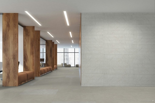 Evelyn Lux Ivory Rect 16x48